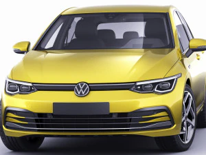 vw golf 2020 3D Model