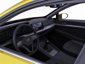 vw golf 2020 3D Model