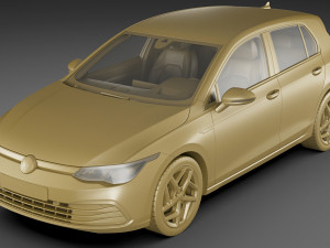 vw golf 2020 Model 3D
