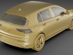 vw golf 2020 Model 3D