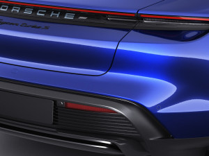 porsche taycan turbo s 2020 with interior 3D Model