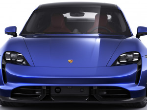 porsche taycan turbo s 2020 with interior 3D Model