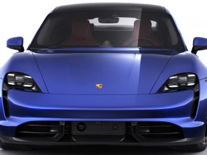 porsche taycan turbo s 2020 with interior 3D Model