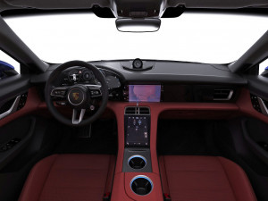 porsche taycan turbo s 2020 with interior 3D Model