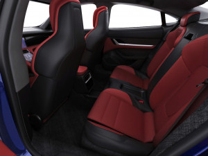 porsche taycan turbo s 2020 with interior 3D Model