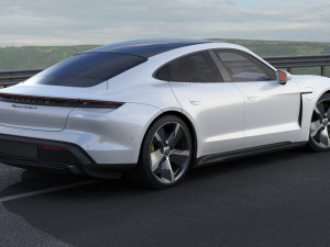 porsche taycan turbo s 2020 with interior 3D Model