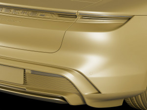 porsche taycan turbo s 2020 with interior 3D Model