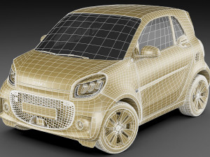 smart eq fortwo 2020 prime coupe 3D Модель