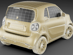 smart eq fortwo 2020 prime coupe 3D Модель