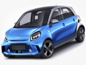 smart eq forfour 2020 3D Model