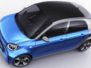 smart eq forfour 2020 3D Model