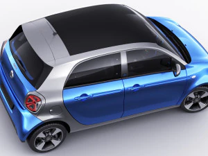 smart eq forfour 2020 3D Model