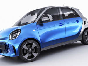 smart eq forfour 2020 3D Model