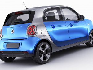 smart eq forfour 2020 3D Model