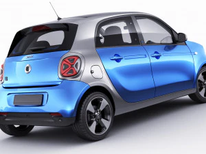 smart eq forfour 2020 3D Model