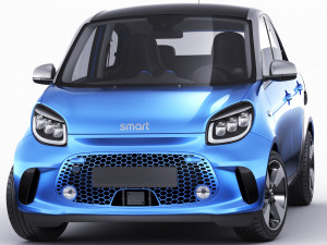 smart eq forfour 2020 3D Model