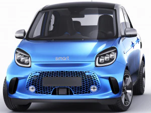 smart eq forfour 2020 3D Model