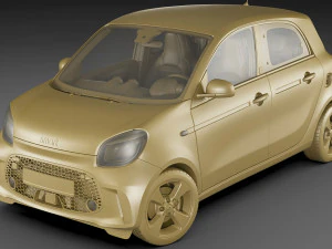 smart eq forfour 2020 3D Model