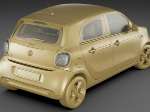 smart eq forfour 2020 3D Model