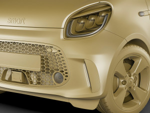 smart eq forfour 2020 3D Model