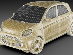 smart eq forfour 2020 3D Model