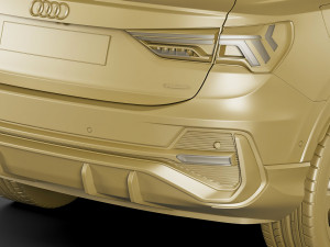 audi q3 sportback 2020 Modelo 3D