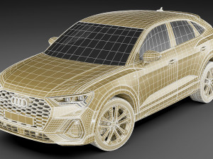 audi q3 sportback 2020 Modelo 3D