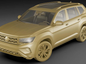 volkswagen atlas 2021 3D 模型