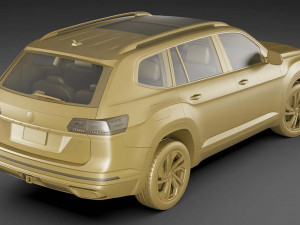 volkswagen atlas 2021 3D 模型