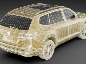 volkswagen atlas 2021 3D Model