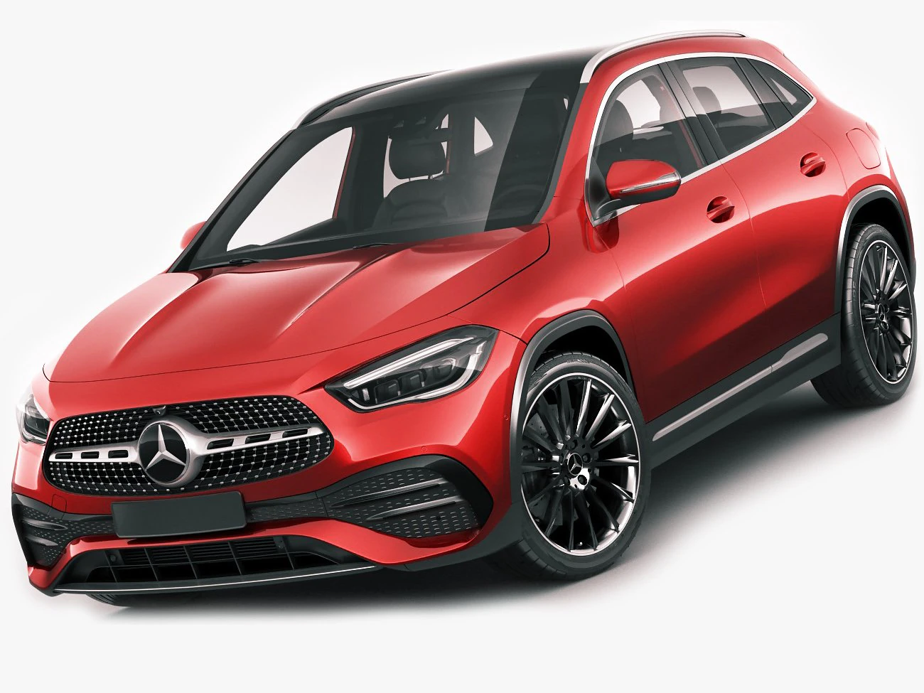 mercedes-benz gla 2021 3D Model .c4d .max .obj .3ds .fbx .stl .blend 