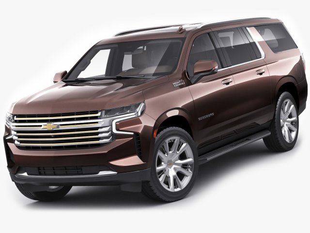 chevrolet suburban 2021 3D 模型 .c4d .max .obj .3ds .fbx .stl .blend 