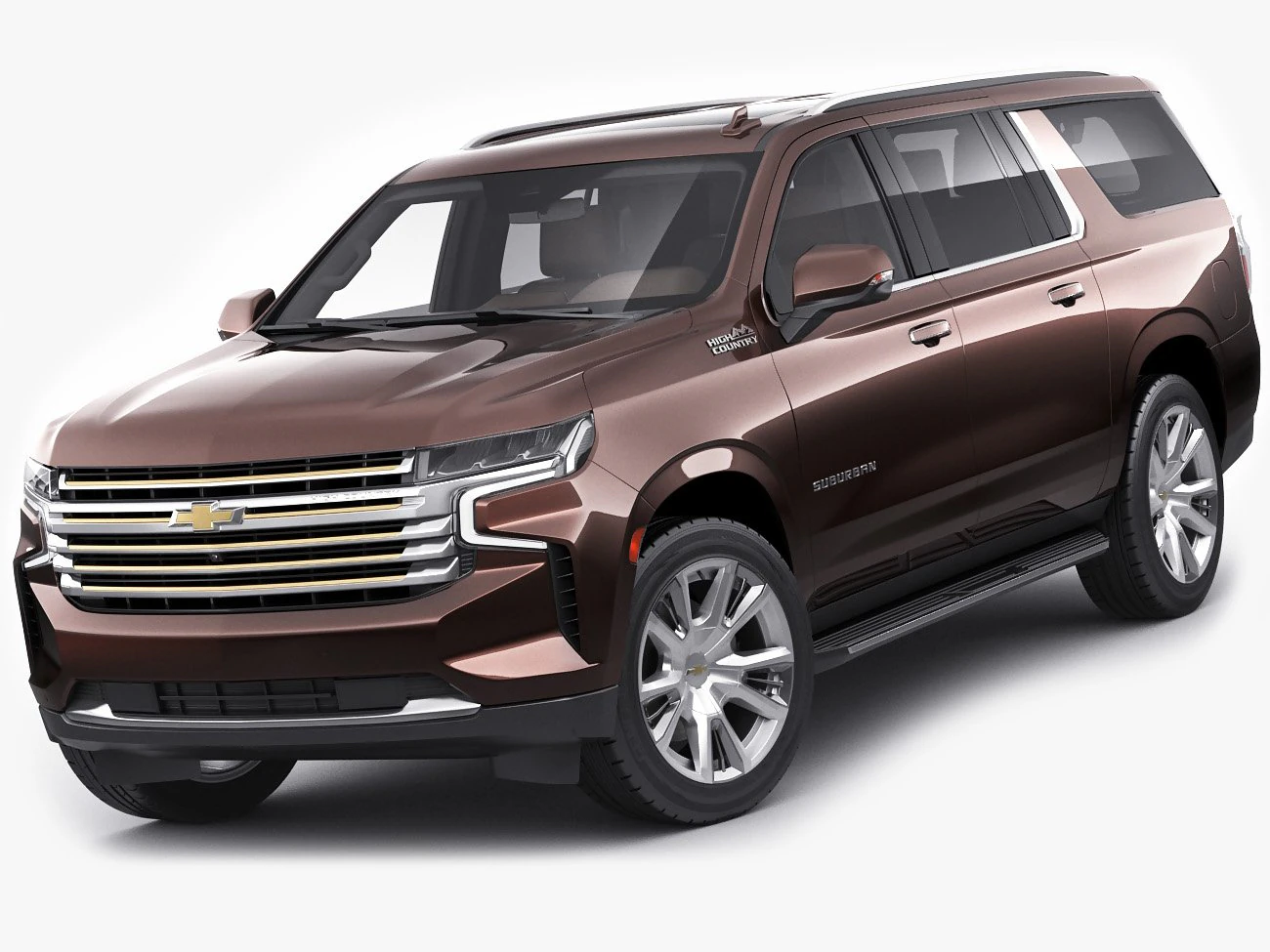 chevrolet suburban 2021 3D Model .c4d .max .obj .3ds .fbx .stl .blend 