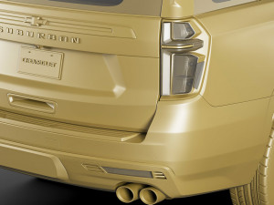 chevrolet suburban 2021 3D 模型