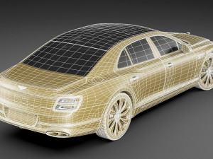 bentley flying spur 2020 3D 모델