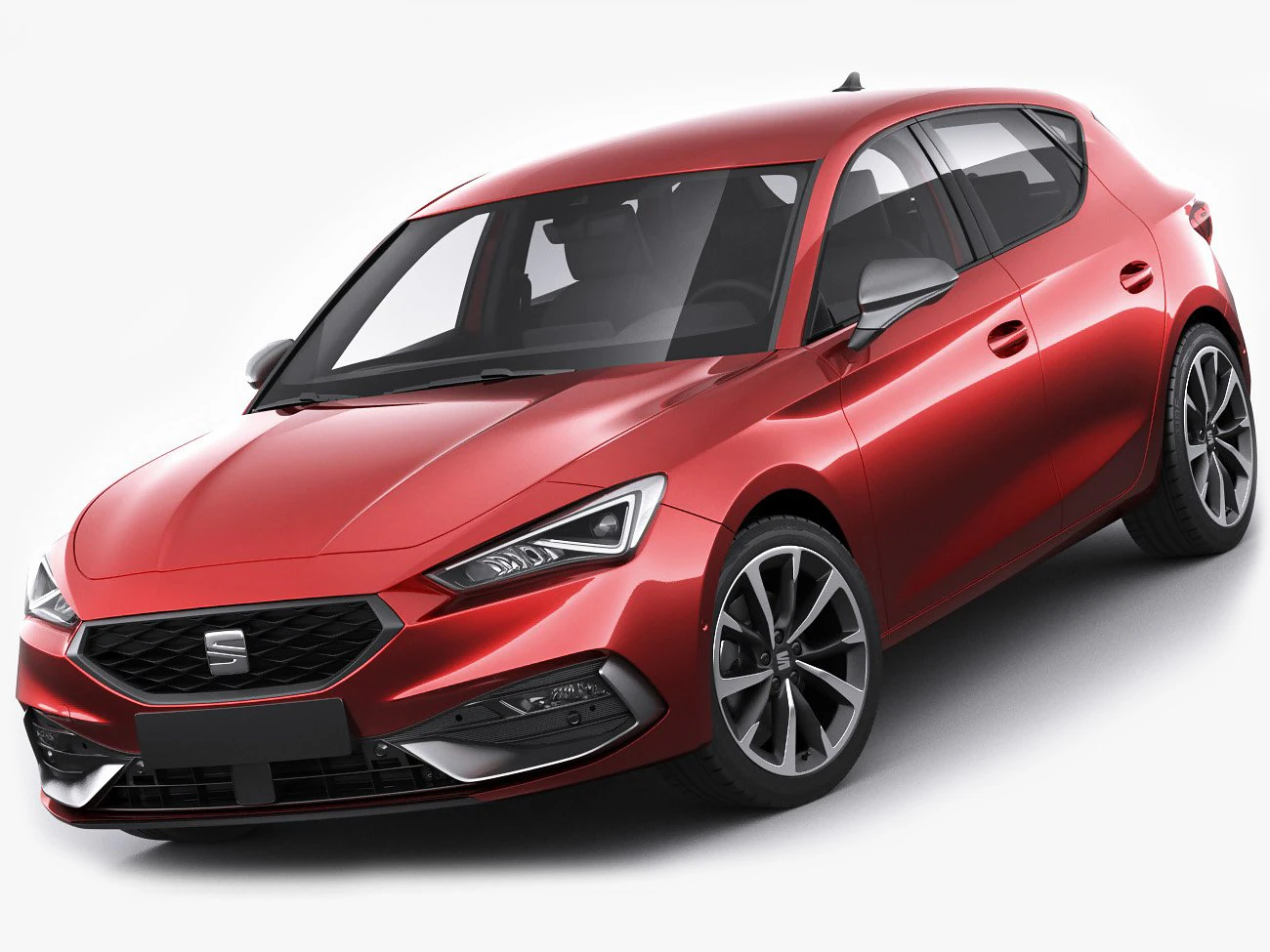 seat leon 2020 3D Model .c4d .max .obj .3ds .fbx .stl .blend