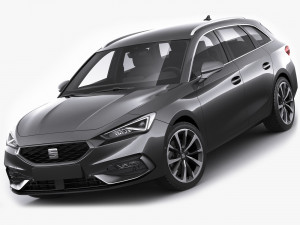 seat leon sportstourer 2020 Modelo 3D