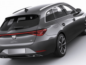 seat leon sportstourer 2020 3D Model