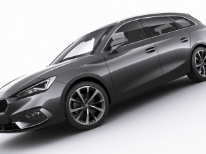 seat leon sportstourer 2020 3D Model