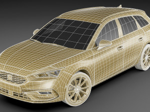 seat leon sportstourer 2020 3D Model