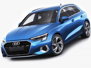 audi a3 sportback 2021 Modelo 3D
