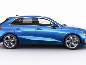 audi a3 sportback 2021 3D-Modell
