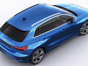 audi a3 sportback 2021 3D-Modell