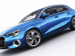 audi a3 sportback 2021 3D-Modell