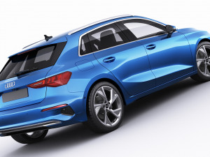 audi a3 sportback 2021 3D-Modell