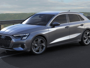 audi a3 sportback 2021 3D-Modell