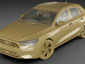 ऑडी ए3 स्पोर्टबैक 2021 3D मॉडल