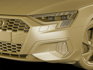 audi a3 sportback 2021 3D-Modell