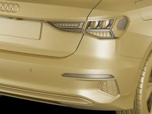 audi a3 sportback 2021 3D-Modell