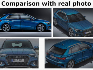audi a3 sportback 2021 3D-Modell